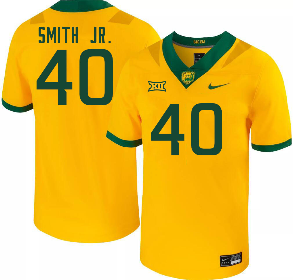 Men-Youth #40 Mike Smith Jr. Baylor Bears 2023 College Football Jerseys Stitched Sale-Gold